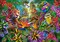 500 Piece Jigsaw Puzzle, Jungle Fashion, Animal puzzles, Vibrant wildlife, Tropical fantasy art., Adult Puzzle, Castorland B-53926
